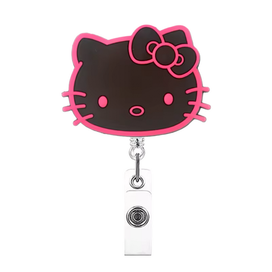 Black Kitty Badge Reel